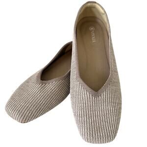 NWOT Taupe Knit Ballet Flats